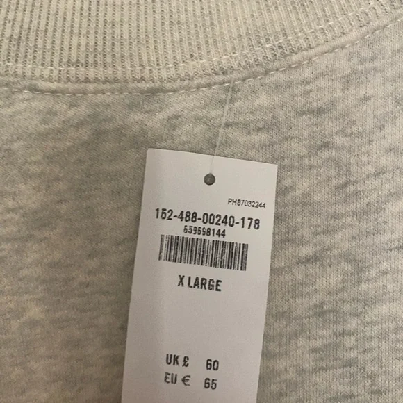 Abercrombie & Fitch Gray and Cream Crewneck Sweater - Picture 5 of 7